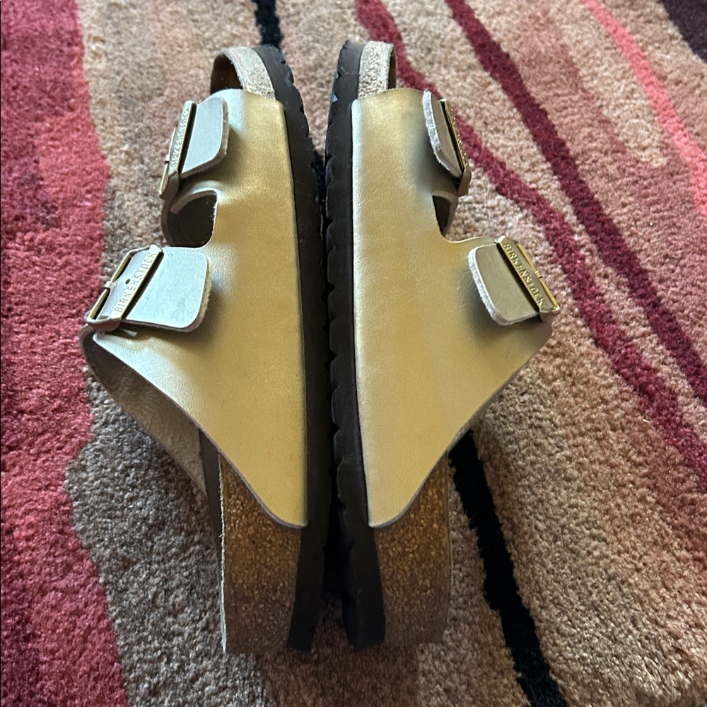 Birkenstock Tan Footbed Sandals - Picture 5 of 5